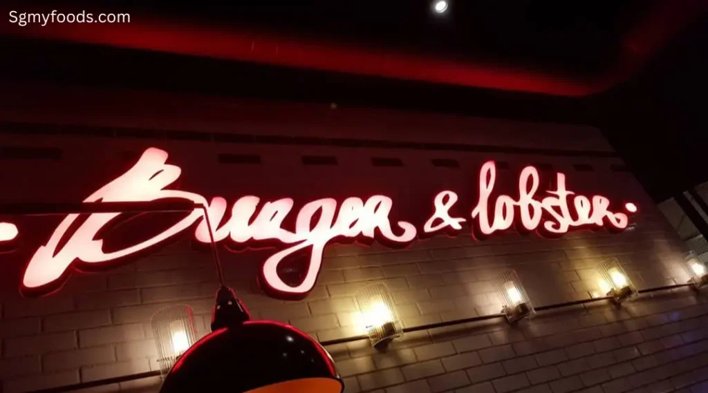 Burger & Lobster Menu