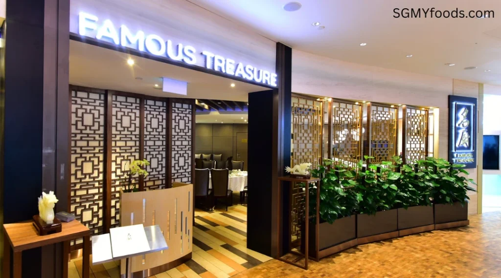 Famous Treasure Menu