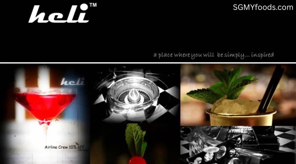 Heli Lounge Bar Menu