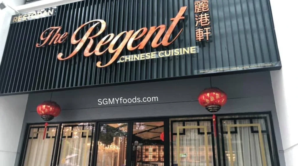 The Regent Menu