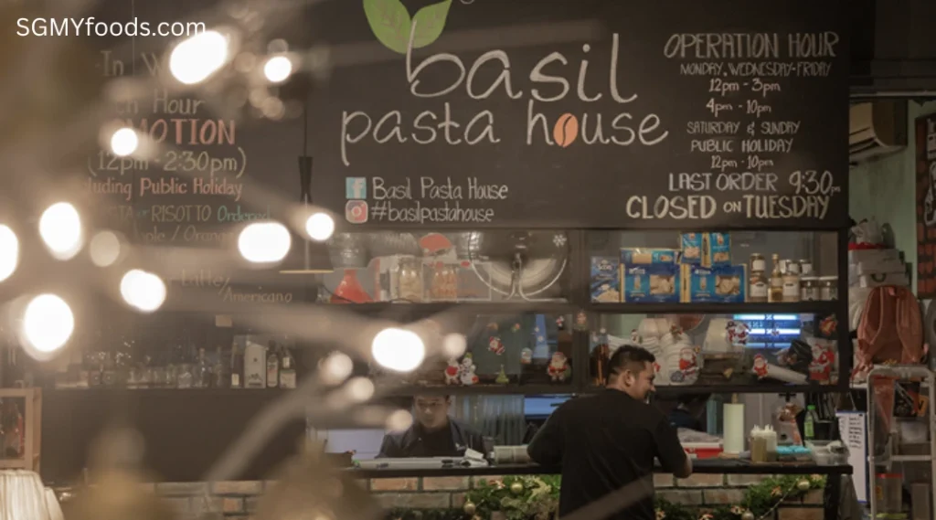 Basil Pasta House Menu