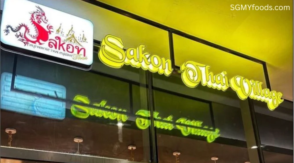 Sakon Thai Menu